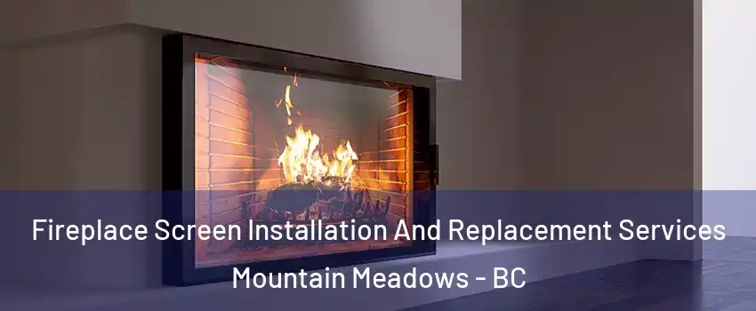  Fireplace Screen Installation And Replacement Services Mountain Meadows - BC