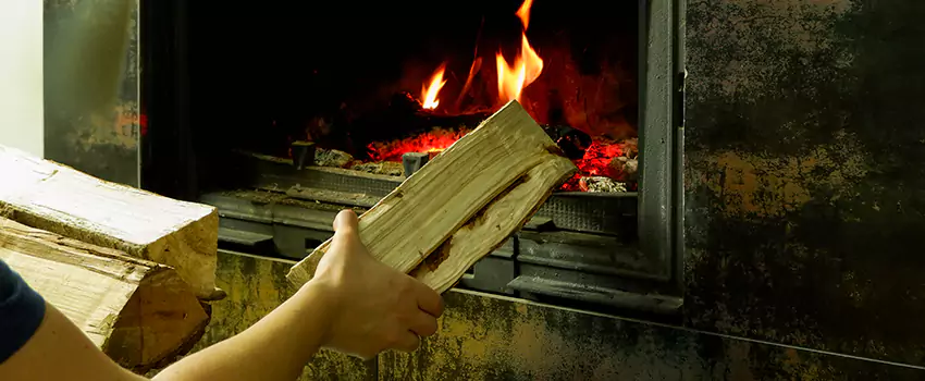 Wood Stove Heat Resistant Wall Repair in Port Moody, British Columbia