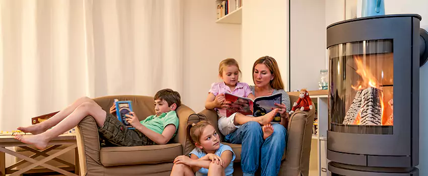 Outdoor Morso Fireplace Broken Screen Replacement in Port Moody, British Columbia